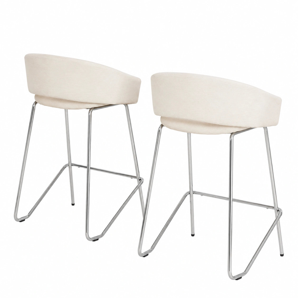 Barhocker – 2er-Set, moderner Stil, mit Rückenlehne
