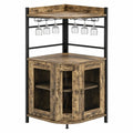 Schrank – 46 × 46 × 130 cm, Industriestil, Hellbraun, für Küche