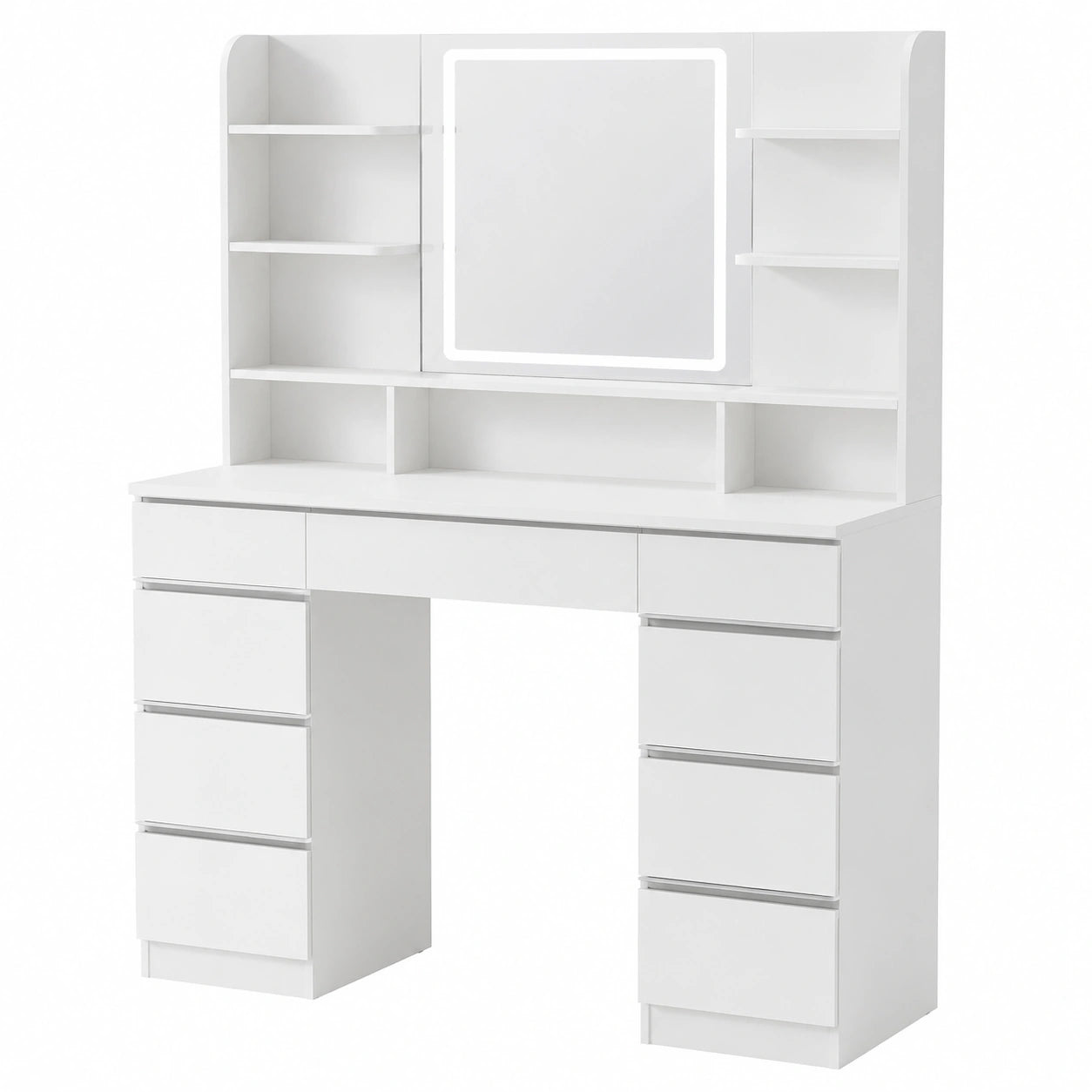Schminktisch – 40 × 108 × 140 cm, mit LED-Beleuchtung